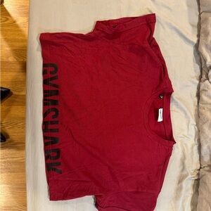 Gymshark Red Women’s cropped tshirt